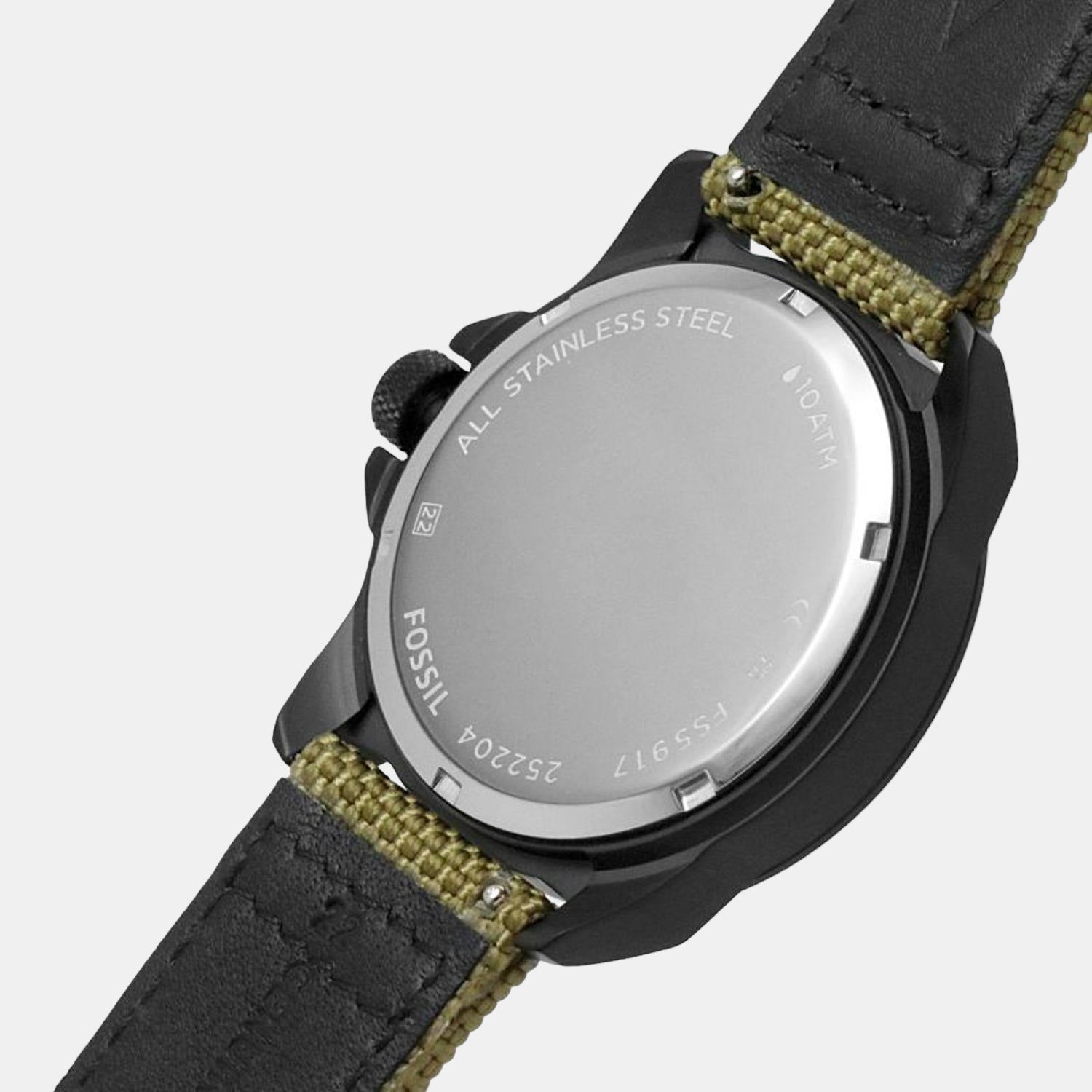 Bronson Men Quartz Black Dial Analog Nylon Watch FS5917