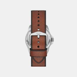 Bronson Men Quartz Cream Dial Analog Leather Watch FS5919