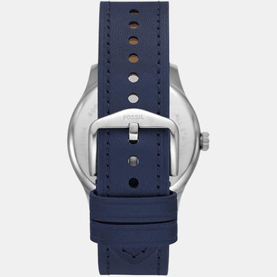 Dayliner Men Quartz Blue Dial Analog Leather Watch FS5924