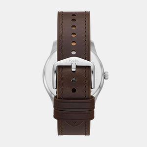 Dayliner Men Quartz Cream Dial Analog Leather Watch FS5927