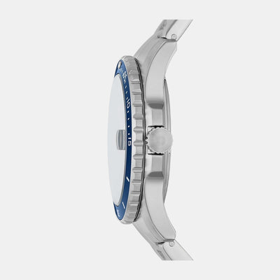 Fossil Blue Dive Men Quartz Blue Dial Analog Stainless Steel Watch FS5949