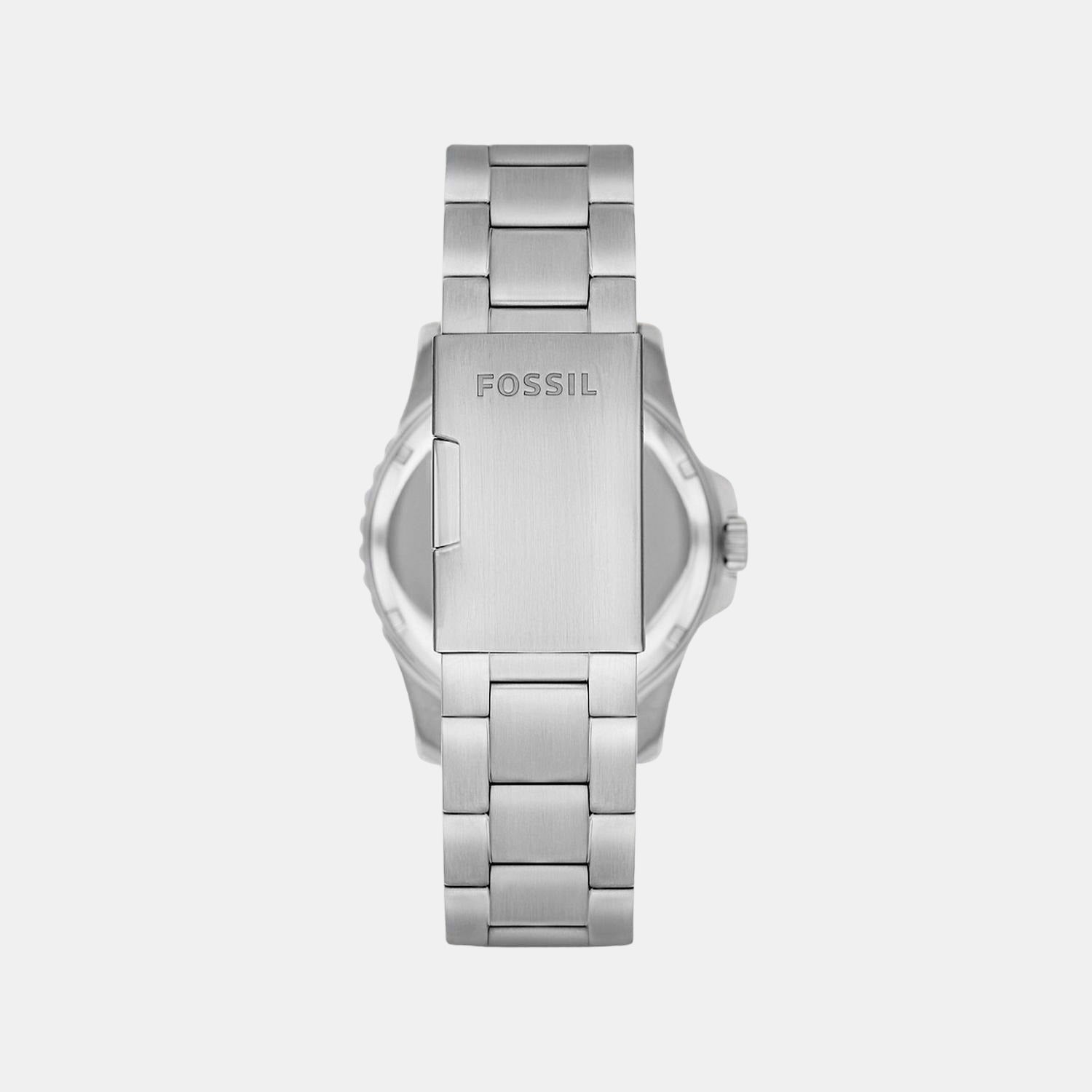 Fossil Blue Dive Men Quartz Blue Dial Analog Stainless Steel Watch FS5949