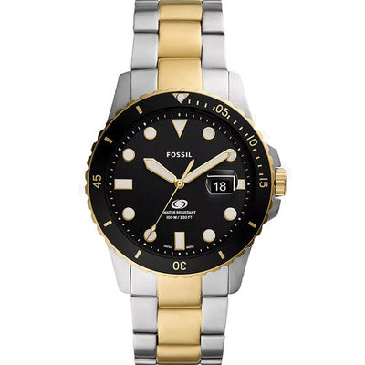 Fossil Fossil Blue Dive Black Dial Men 42mm