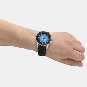 Fossil Blue Dive Men Quartz Blue Dial Analog Leather Watch FS5960