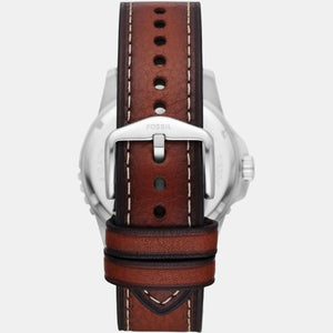 Fossil Blue Dive Men Quartz Green Dial Analog Leather Watch FS5961