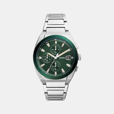Everett Men Quartz Silver Dial Chronograph Stainless Steel Watch FS5964