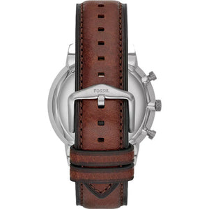 Fossil Neutra Rose Gold & Brown Strap 44 MM Watch for Men
