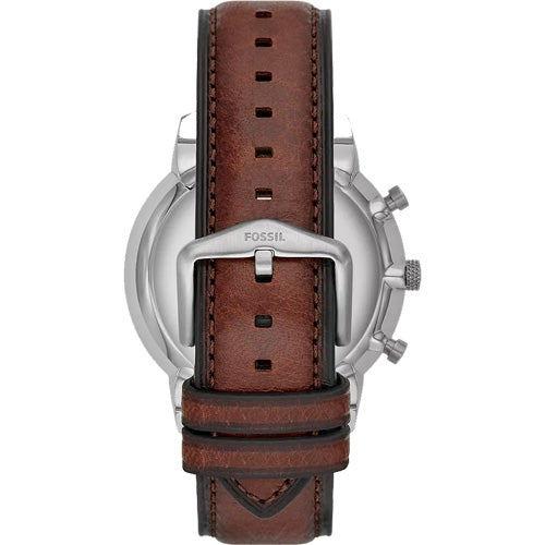 Fossil Neutra Rose Gold & Brown Strap 44 MM Watch for Men