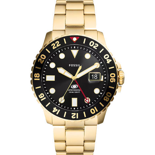 Fossil Fossil Blue GMT Black Dial Men 46mm