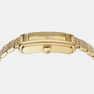 Carraway Men Quartz Gold Dial Analog Stainless Steel Watch FS6009