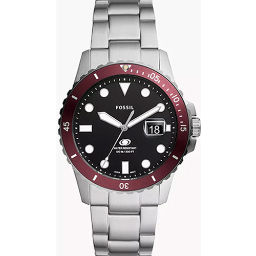 Fossil Fossil Blue Dive Black Dial Men 42mm