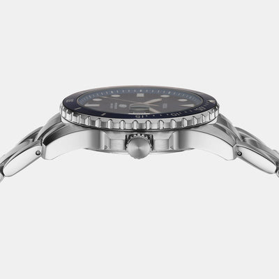 Fossil Blue Dive Men Quartz Blue Dial Analog Stainless Steel Watch FS6029