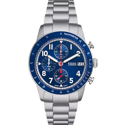 Fossil Sport Tourer Blue Dial Men 42mm
