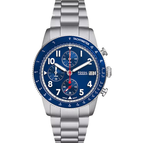 Fossil Sport Tourer Blue Dial Men 42mm