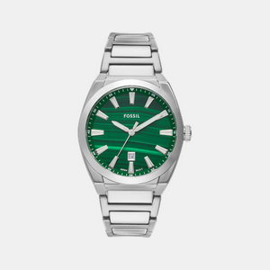 Everett Men Quartz Green Dial Analog Stainless Steel Watch FS6056