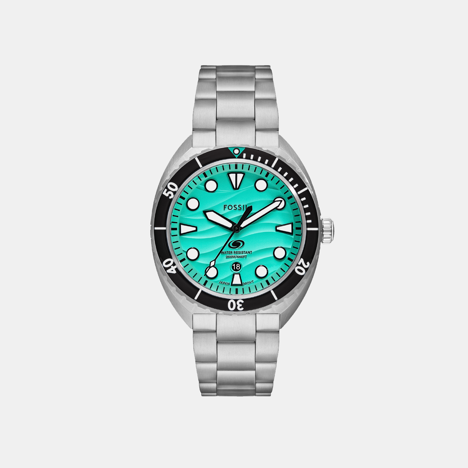 Breaker Men Green Dial Analog Stainless Steel Watch FS6066