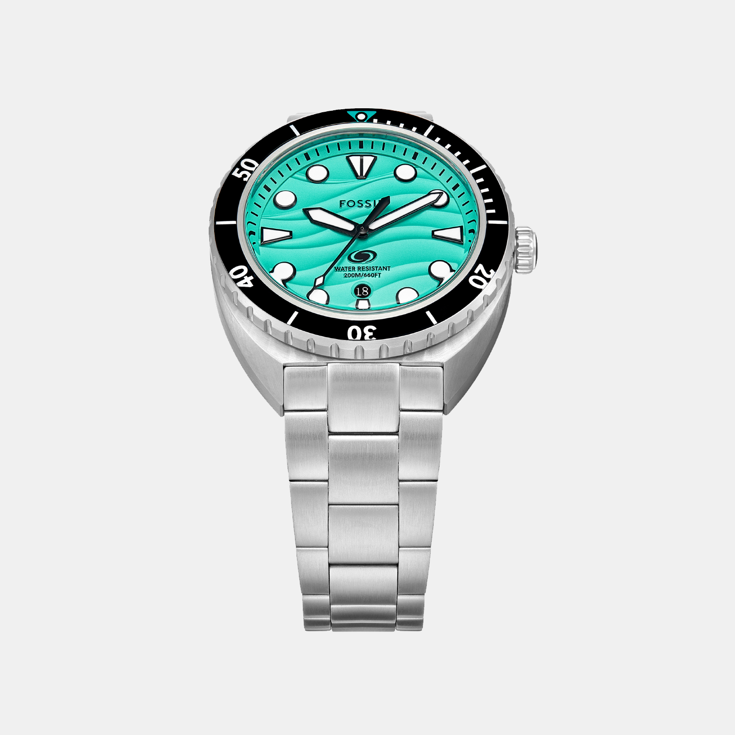 Breaker Men Green Dial Analog Stainless Steel Watch FS6066