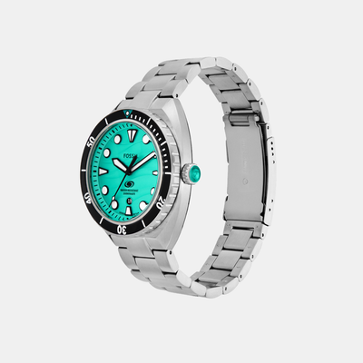Breaker Men Green Dial Analog Stainless Steel Watch FS6066