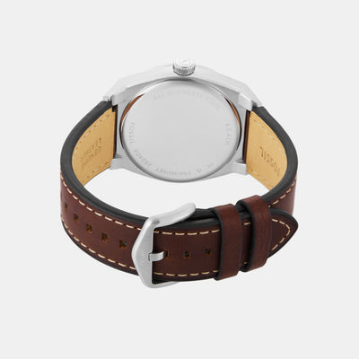 Everett Men Quartz Green Dial Analog Leather Watch FS6080SET