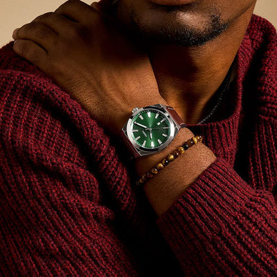 Fossil Everett Green Dial Men 42mm FS6080SET