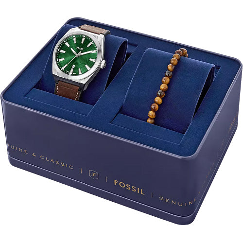 Fossil Everett Green Dial Men 42mm FS6080SET
