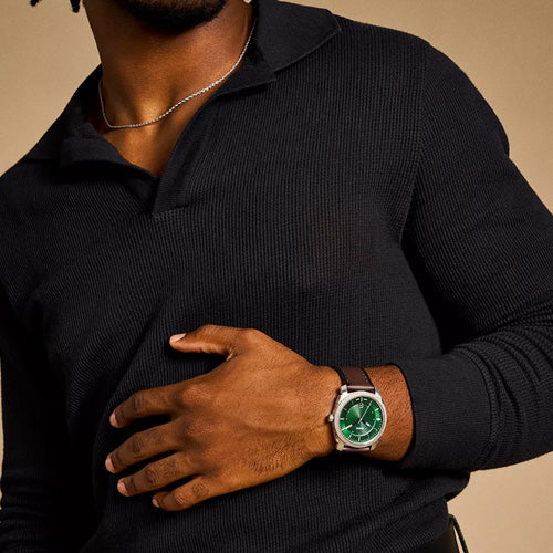 Fossil Machine Green Dial Men 42mm FS6085