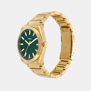 Everett Men Quartz Green Dial Analog Stainless Steel Watch FS6090