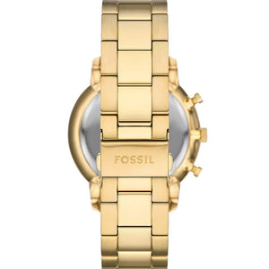 Fossil Neutra Black Dial & Gold Chain 44 MM Watch for Men