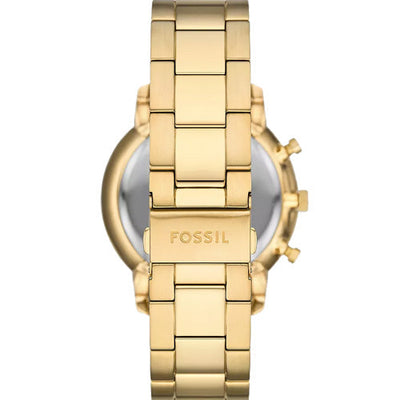 Fossil Neutra Black Dial & Gold Chain 44 MM Watch for Men