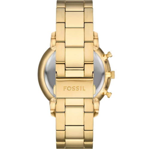 Fossil Neutra Black Dial & Gold Chain 44 MM Watch for Men