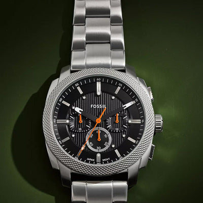 Fossil Machine Black Dial Men 44mm FS6095