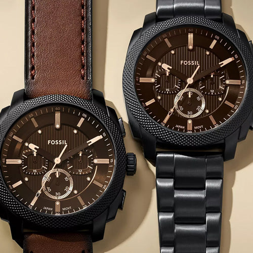 Fossil Machine Black Dial Men 44mm FS6097