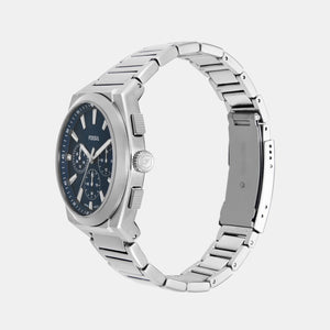 Everett Men Quartz Blue Dial Chronograph Stainless Steel Watch FS6104