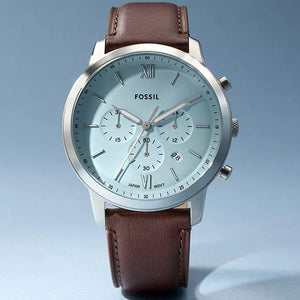 Fossil Neutra Ice Blue Dial Men 44mm FS6109