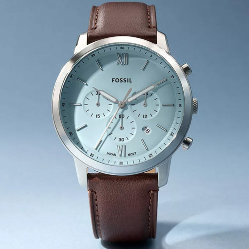 Fossil Neutra Ice Blue Dial Men 44mm FS6109