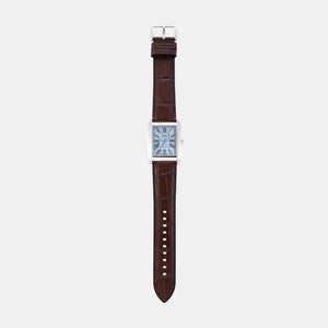 Carraway Men Quartz Blue Dial Analog Leather Watch FS6110