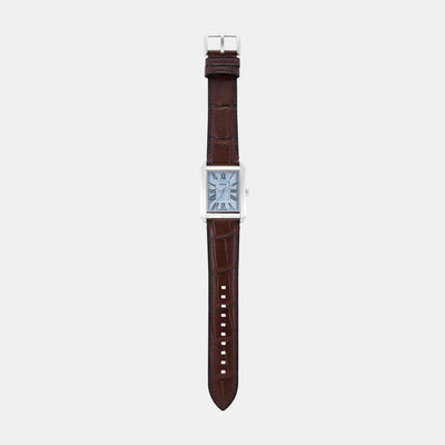 Carraway Men Quartz Blue Dial Analog Leather Watch FS6110