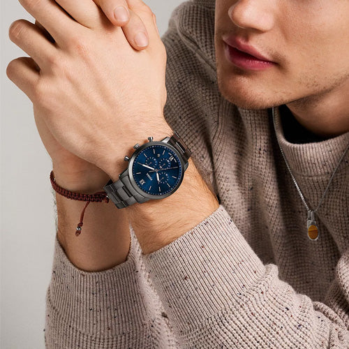 Fossil Neutra Blue Dial Men 44mm FS6111