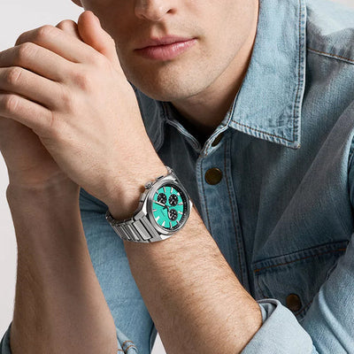 Fossil Everett Blue Dial Men 44mm FS6117