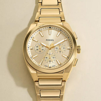Fossil Everett Gold Dial Men 44mm FS6119