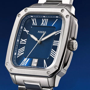 Fossil Crosby Blue Dial Men 42mm FS6121
