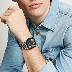 Fossil Crosby Grey Dial Men 42mm FS6122