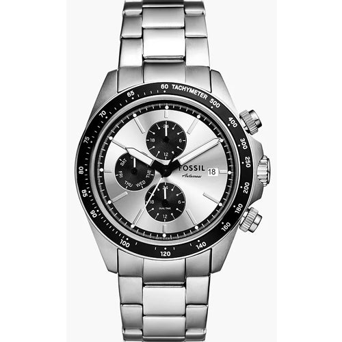 Fossil Autocross Silver Dial Men 42mm FS6124