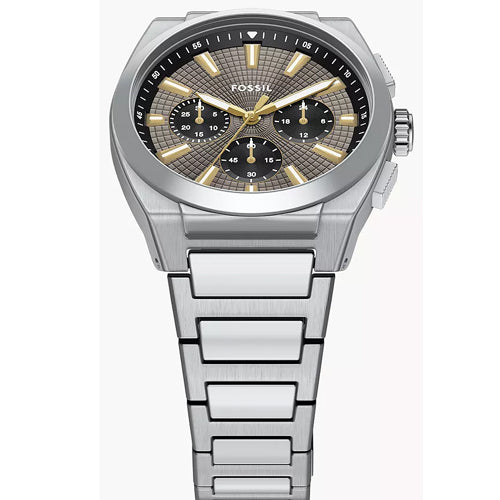 Fossil Everett Chronograph Grey Dial Men 44mm FS6128