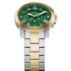 Fossil Grant Chronograph Green Dial Men 44mm FS6131
