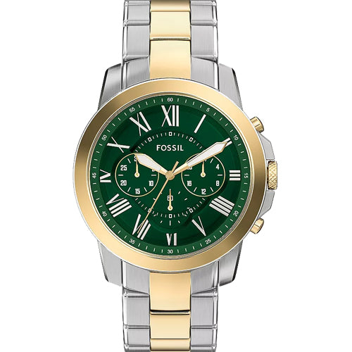 Fossil Grant Chronograph Green Dial Men 44mm FS6131