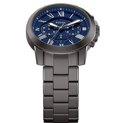 Fossil Grant Chronograph Blue Dial Men 44mm FS6133
