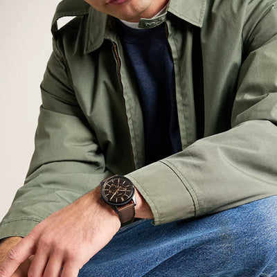 Fossil Pearson Black Dial Men 42mm FS6138