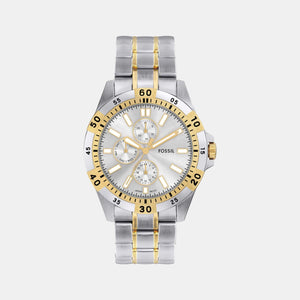 Garrett Men Quartz Silver Dial Multi-Function Stainless Steel Watch FS6148