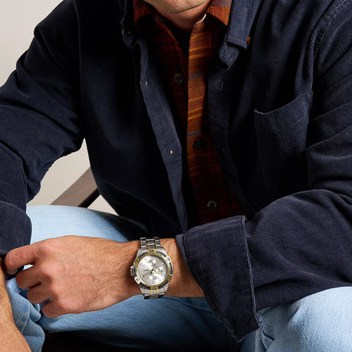 Fossil Garrett Multifunction Silver Dial Men 44mm FS6148